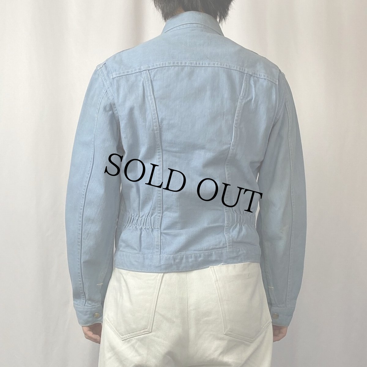 画像3: 60's Wrangler 22MJZ USA製 縦ベル カツラギジャケット SIZE38 (3)