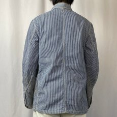 画像3: 40〜50's Lee "ロングLee" ヒッコリーストライプ デニムカバーオール SIZE38 (3)