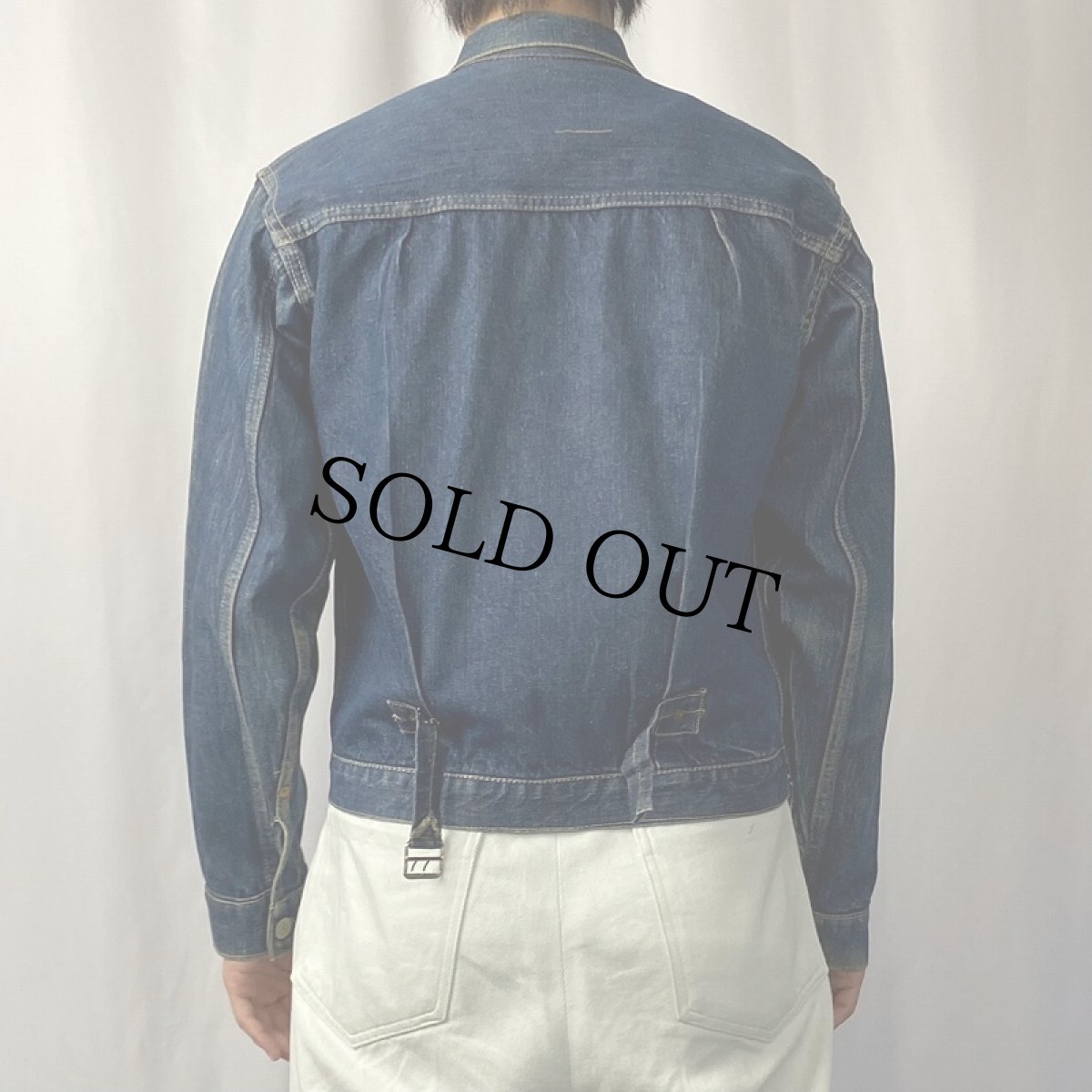 画像3: 40's LEVI'S 506XX "針刺しシンチバック" 47model 1st デニムジャケット (3)