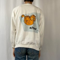 画像3: 80〜90's GARFIELD キャラクタープリント ラグランスウェット L (3)