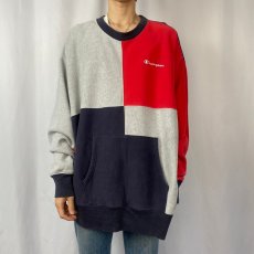 画像2: Champion REVERSE WEAVE パネル切り替え スウェット 3XL (2)