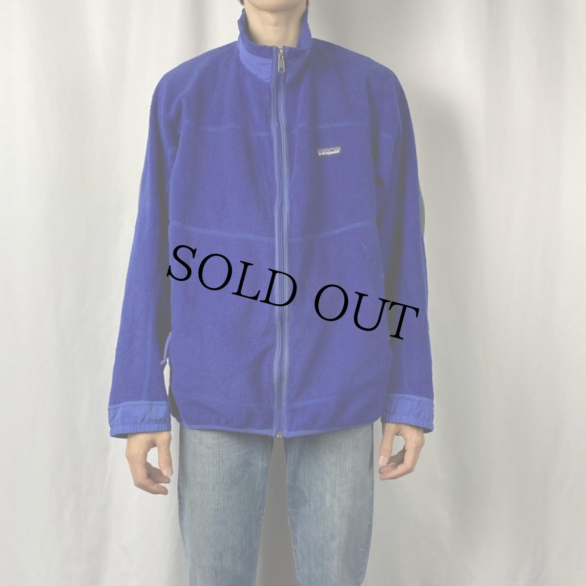 画像2: 90's Patagonia パーシャルエクリプス フリースジップジャケット XL (2)