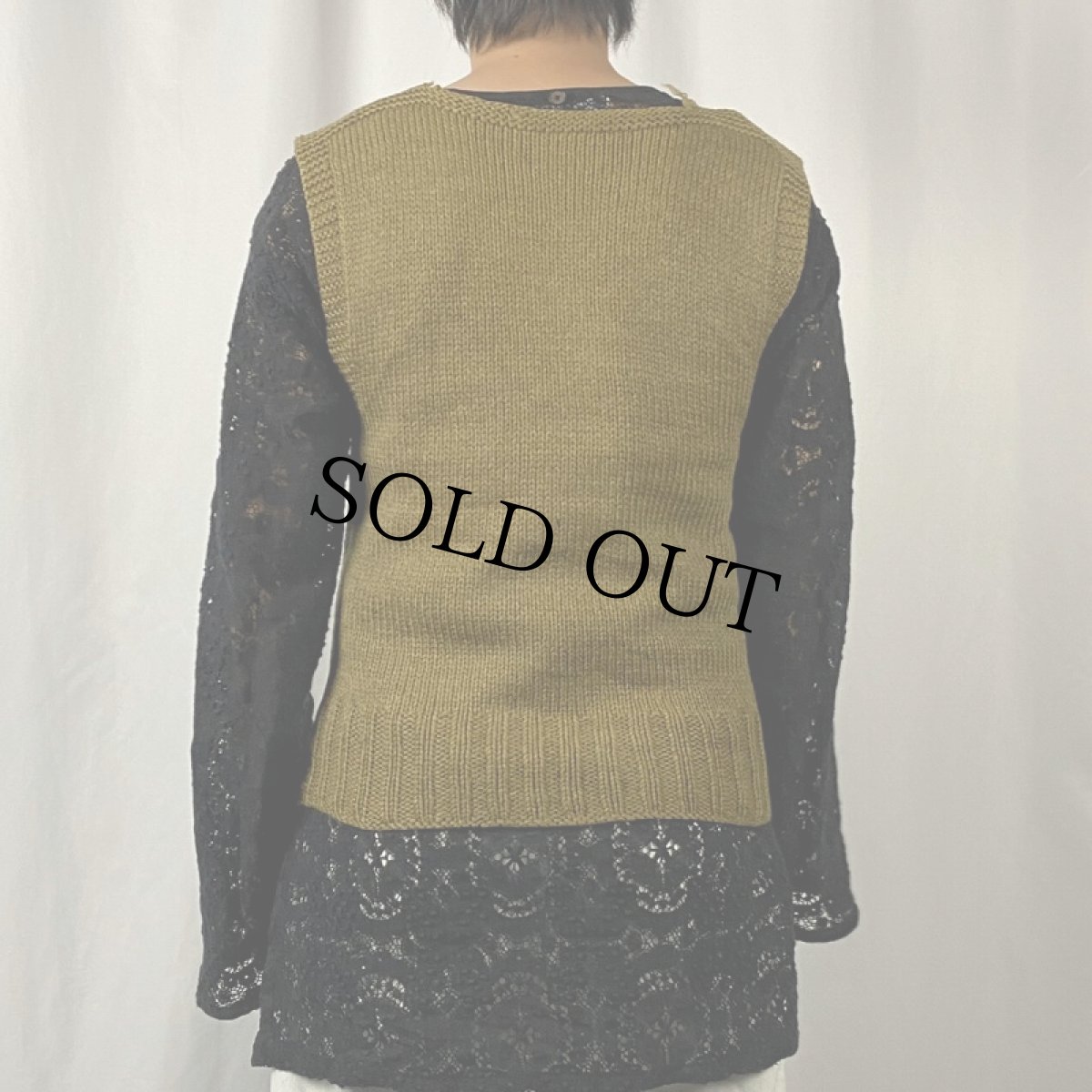 画像3: 40's AMERICAN RED CROSS ウールニットベスト (3)