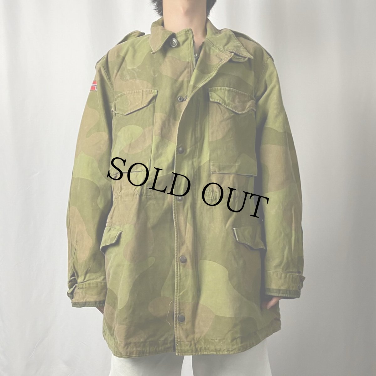 画像2: 80's〜 ノルウェー軍 M-85 フィンランドカモ柄 フィールドジャケット (2)