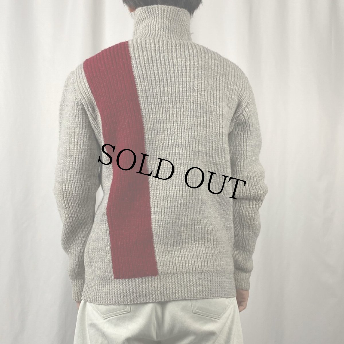 画像3: VINTAGE ハイネック ウールニットセーター (3)