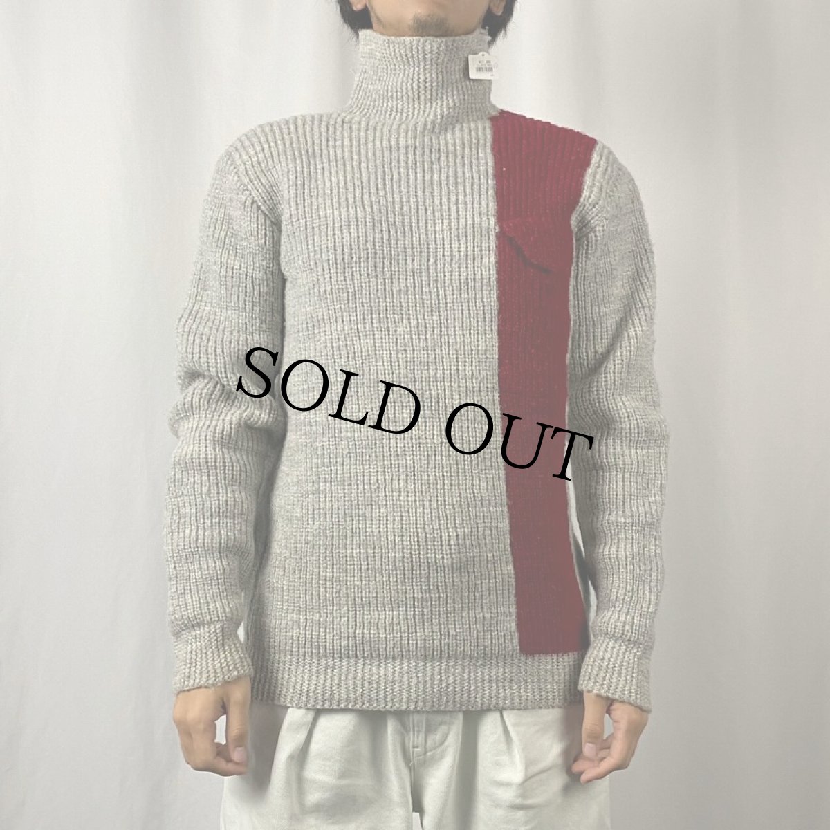 画像2: VINTAGE ハイネック ウールニットセーター (2)