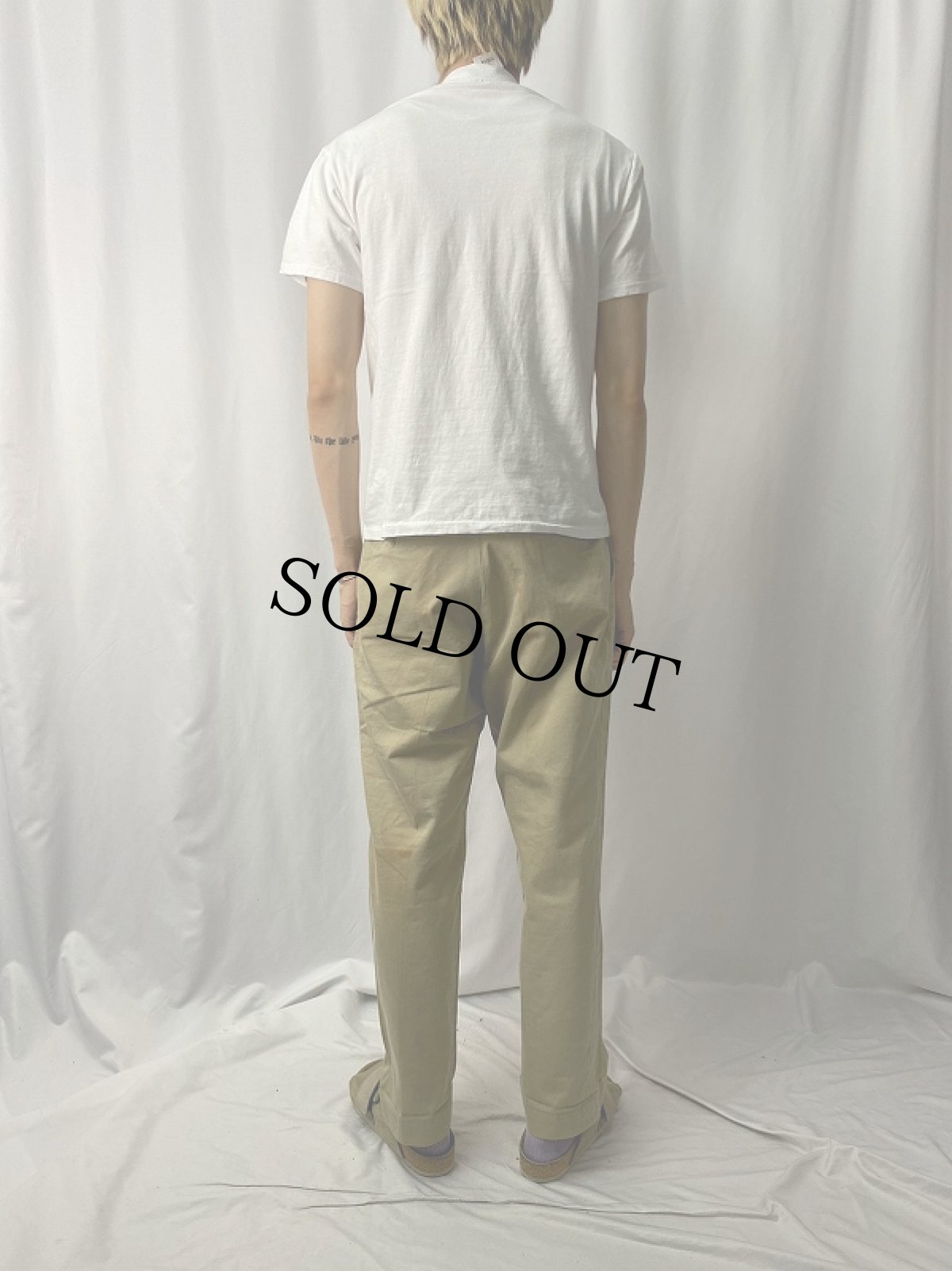 画像4: 90's Mike Scovel USA製 "I had a choice of rich or good looking!" イラストプリントTシャツ M (4)