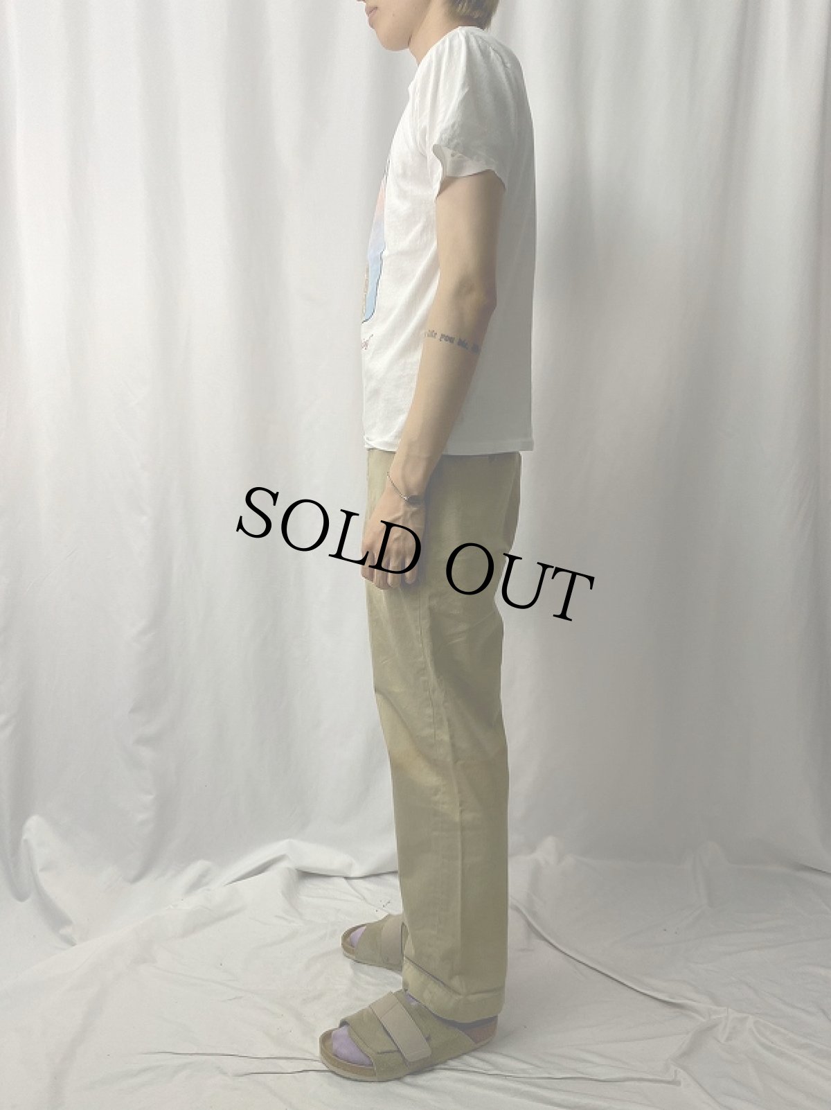 画像3: 90's Mike Scovel USA製 "I had a choice of rich or good looking!" イラストプリントTシャツ M (3)