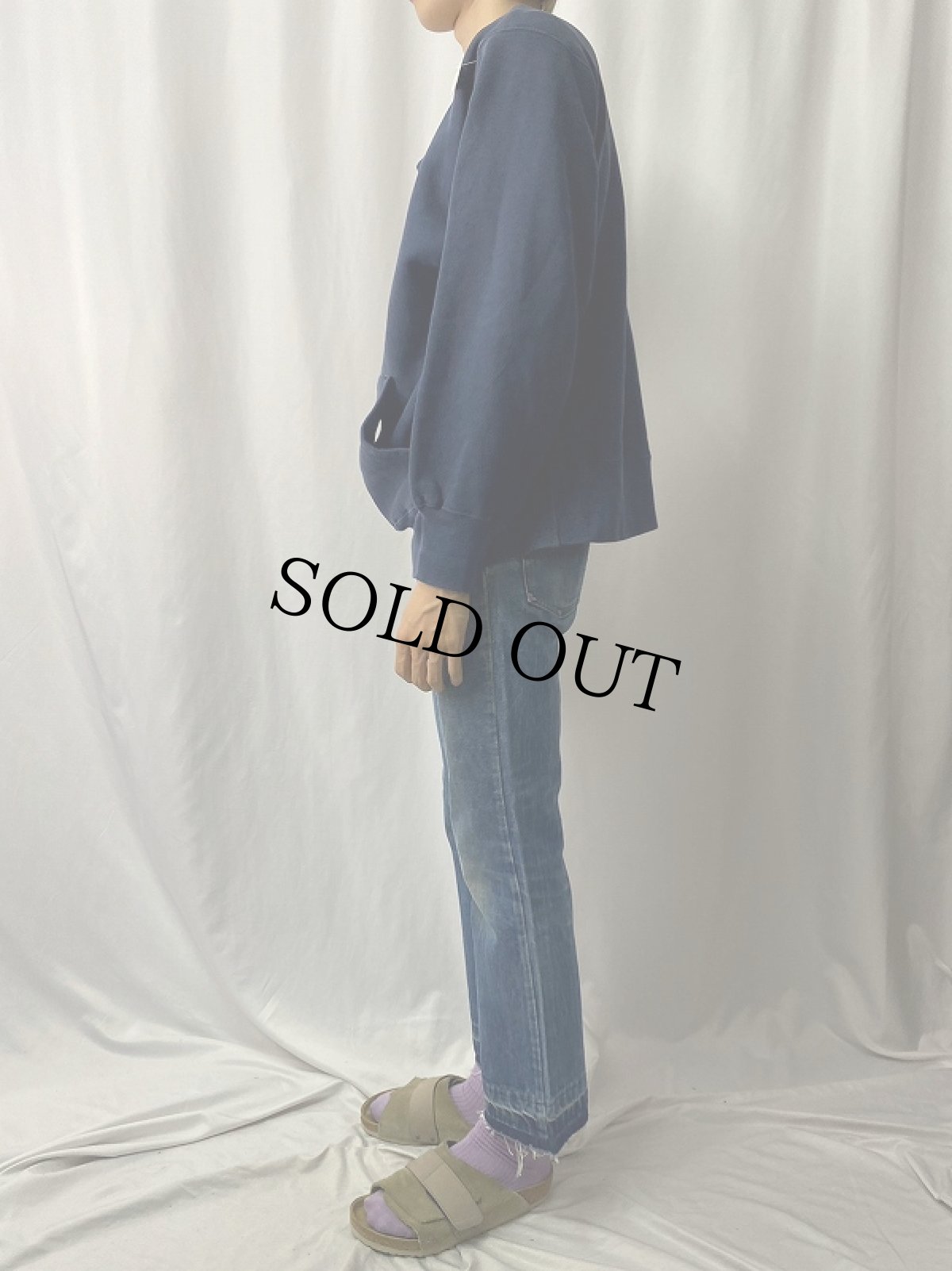 画像3: 80〜90's "HOLY CROSS LACROSSE" カットオフ プリントスウェット (3)