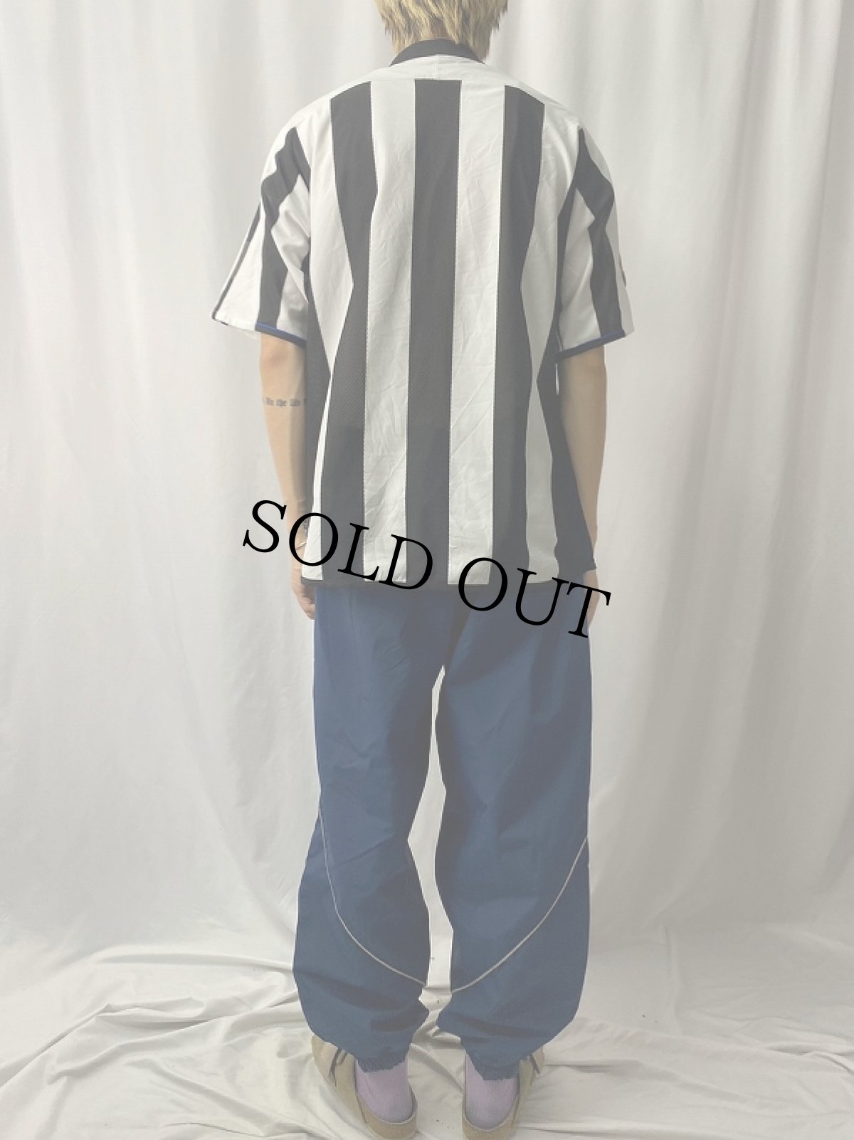 画像4: 1995-2010 adidas Newcastle United サッカーユニフォームシャツ L (4)