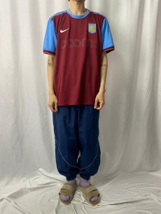 画像2: 2008-2010 NIKE Aston Villa サッカーユニフォームシャツ XL (2)