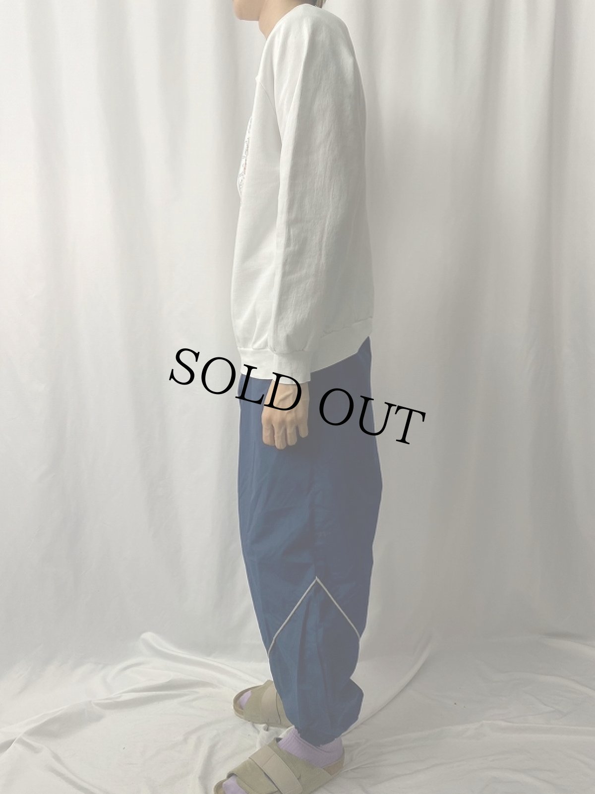 画像3: 80's BERTON USA製 イラストプリントスウェット XL (3)