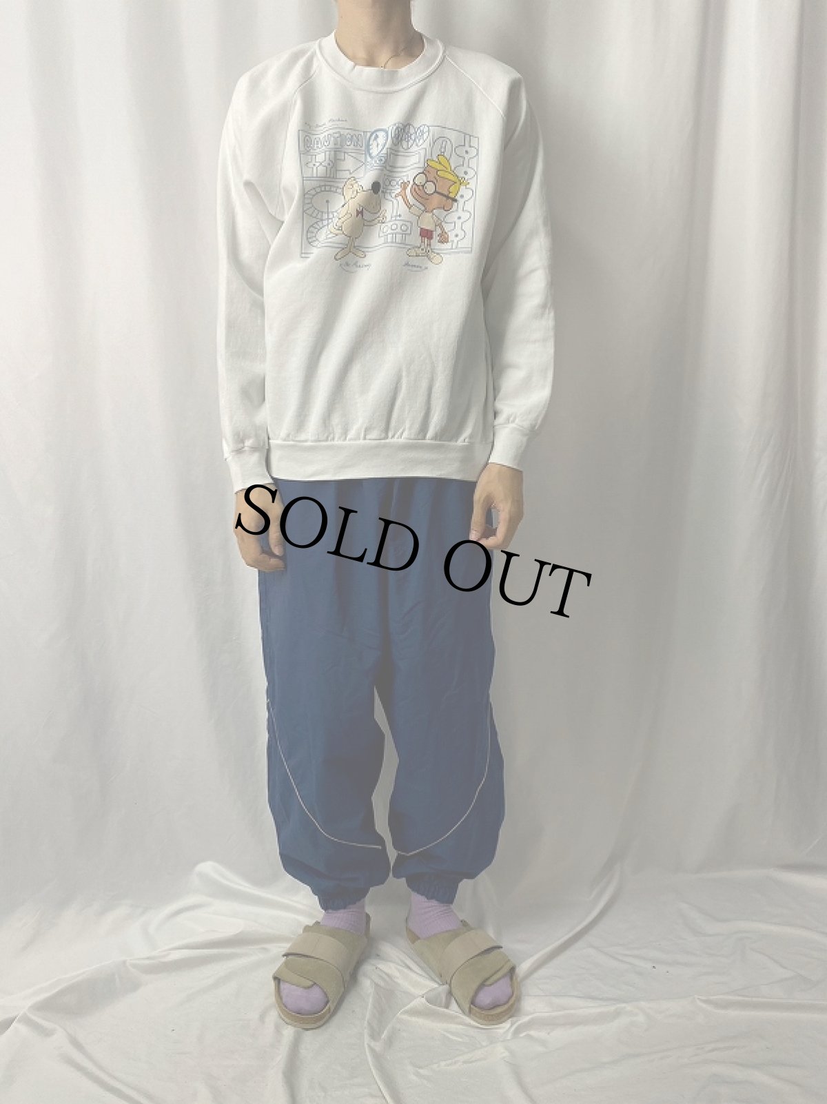 画像2: 80's BERTON USA製 イラストプリントスウェット XL (2)