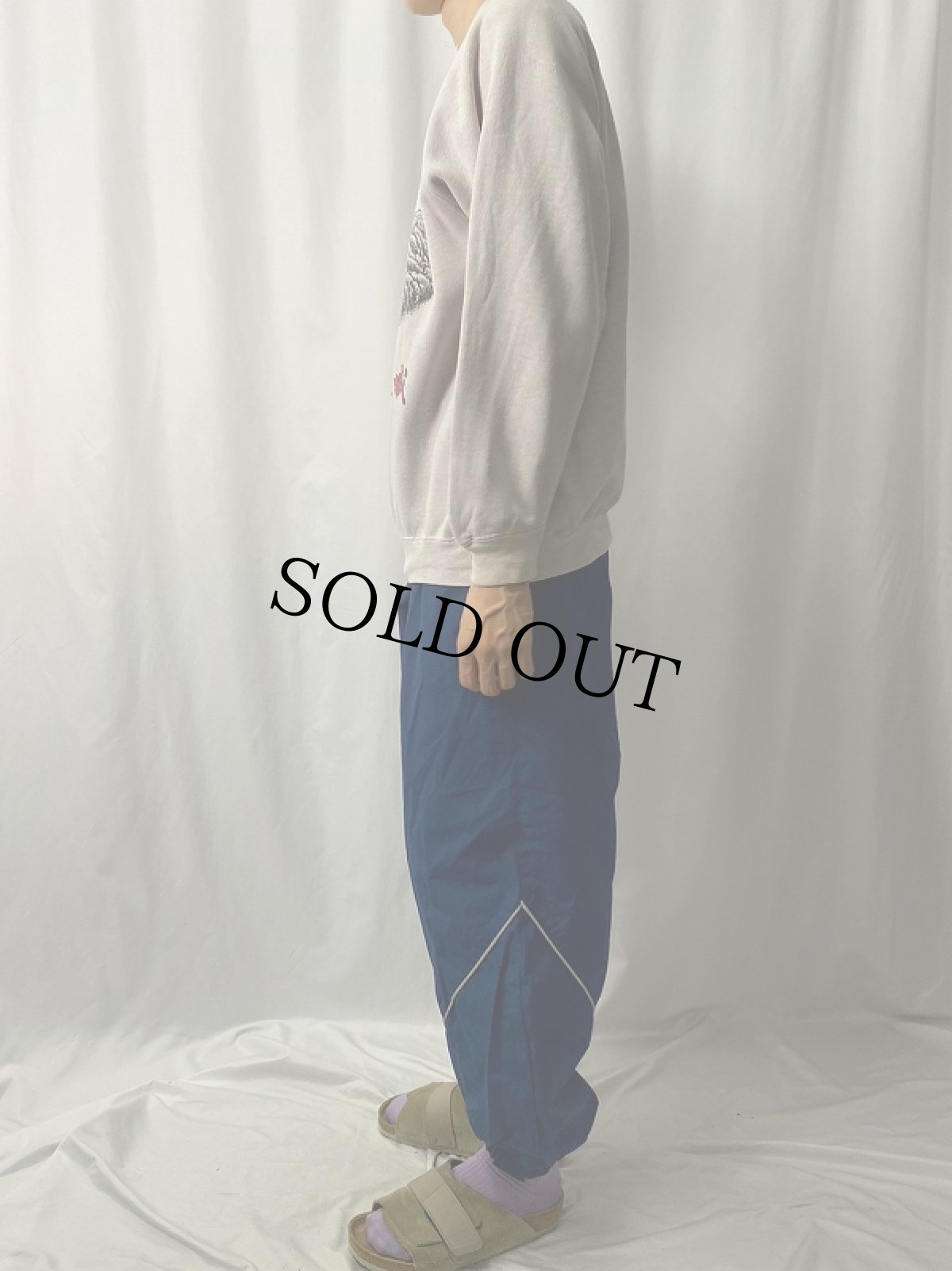 画像3: 80's〜 "中國萬里長城" 漢字プリントスウェット XL (3)