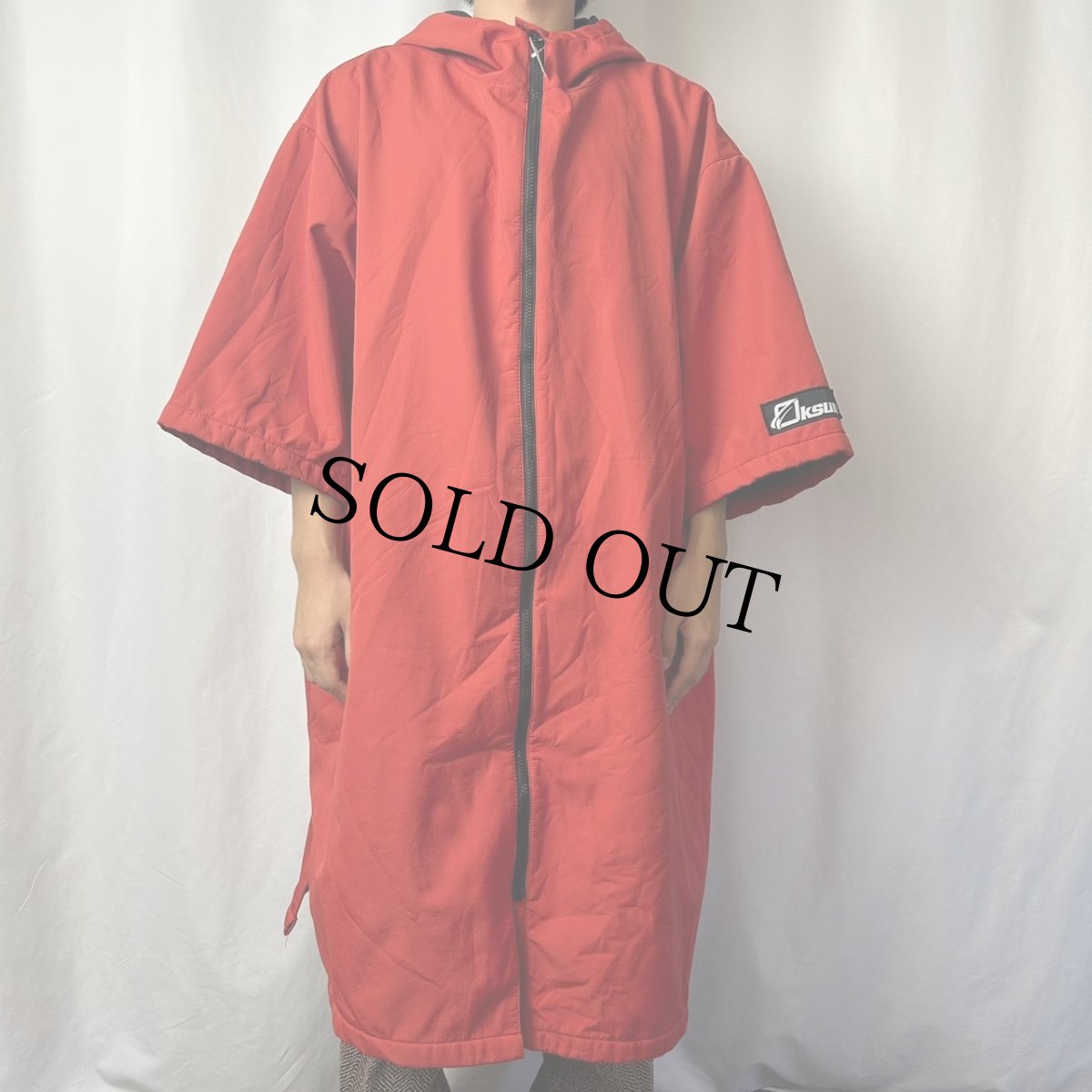 画像2: Oksun 裏フリース ポリエステルジップパーカー (2)