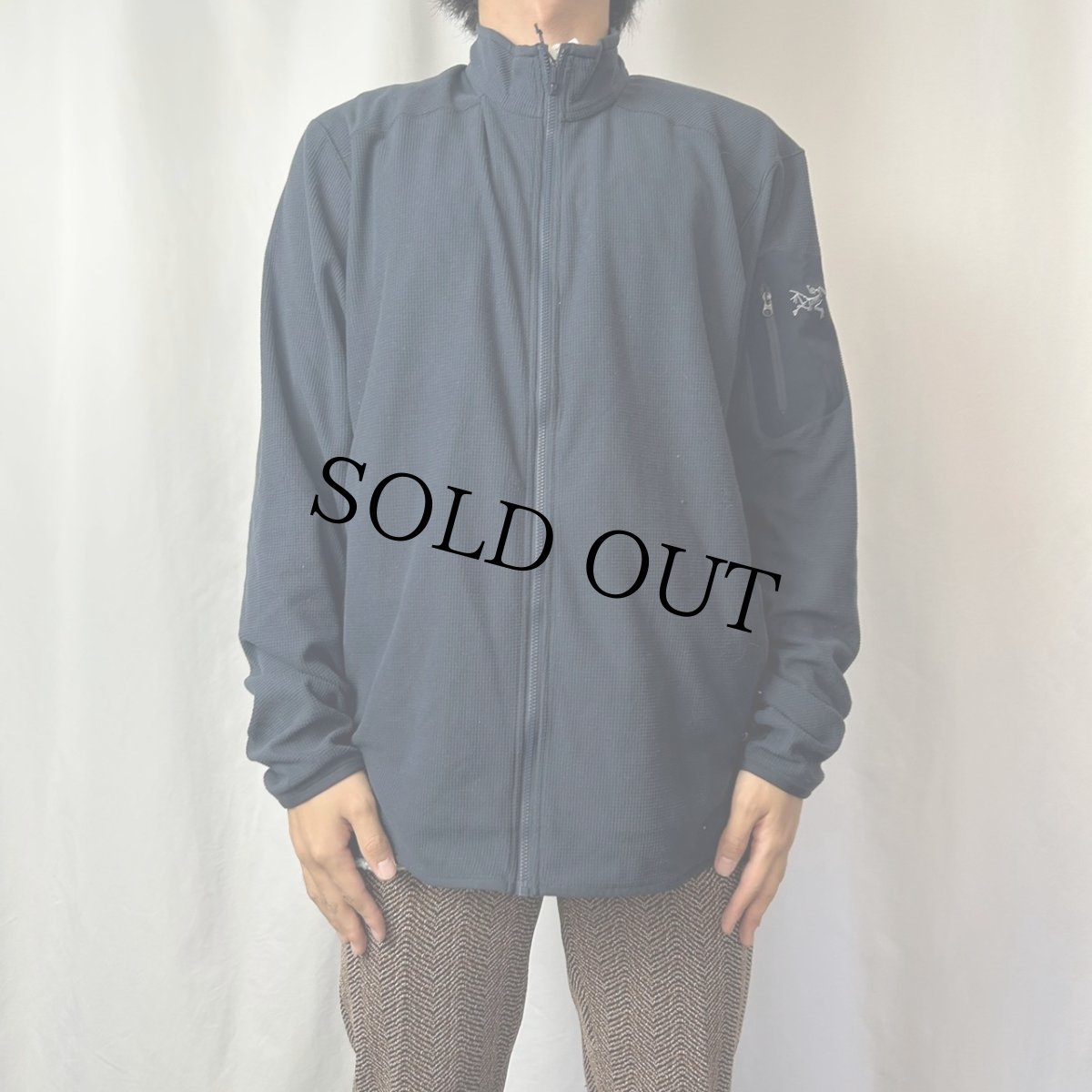 画像2: ARC'TERYX フリースジップジャケット NAVY XL (2)