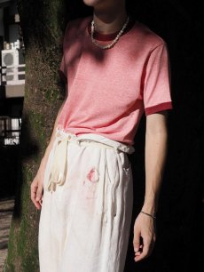 画像1: 70's TOWNCRAFT "Plus" 無地 リンガーTシャツ M (1)