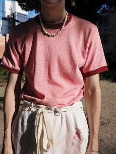 画像2: 70's TOWNCRAFT "Plus" 無地 リンガーTシャツ M (2)