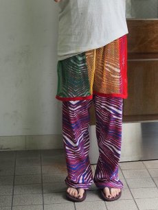 画像1: 90's ZUBAZ × NFL "Buffalo Bills" 総柄 コットンポリイージーパンツ XXL (1)