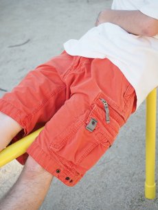 画像2: ABERCROMBIE&FITCH コットンカーゴショーツ W35 (2)