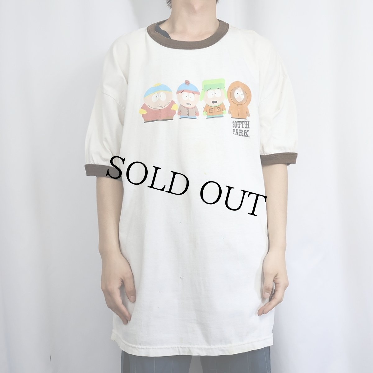 画像2: 2000's SOUTH PARK キャラクタープリントリンガーTシャツ 2X (2)