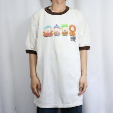 画像2: 2000's SOUTH PARK キャラクタープリントリンガーTシャツ 2X (2)