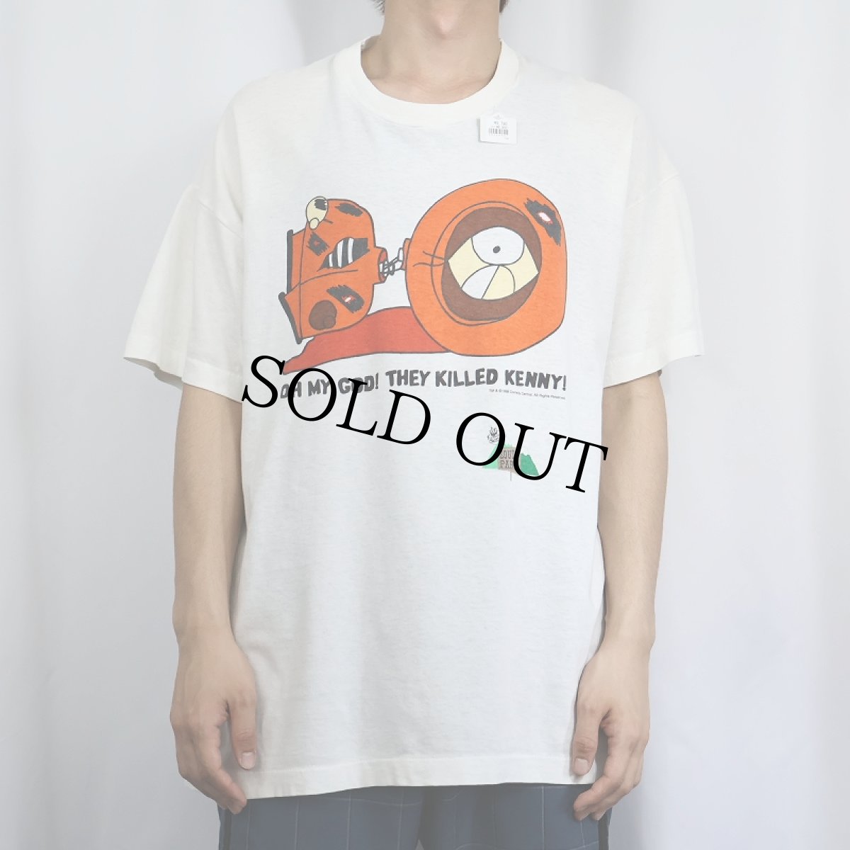 画像2: 90's SOUTH PARK "OH MY GOD! THEY KILLED KENNY!" キャラクタープリントTシャツ (2)