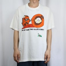 画像2: 90's SOUTH PARK "OH MY GOD! THEY KILLED KENNY!" キャラクタープリントTシャツ (2)