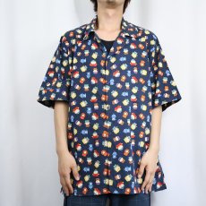 画像3: 2000's SOUTH PARK キャラクター総柄 コットンオープンカラーシャツ L (3)