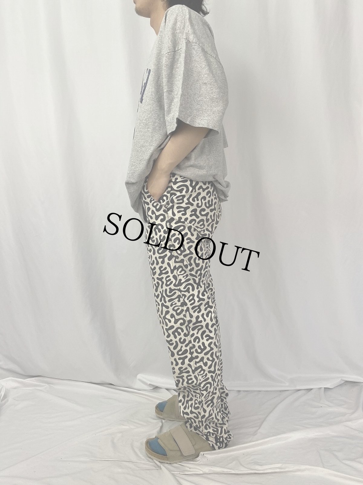 画像3: 70's 韓国 学生軍事訓練用 バクテリア迷彩 HBTパンツ W32 (3)