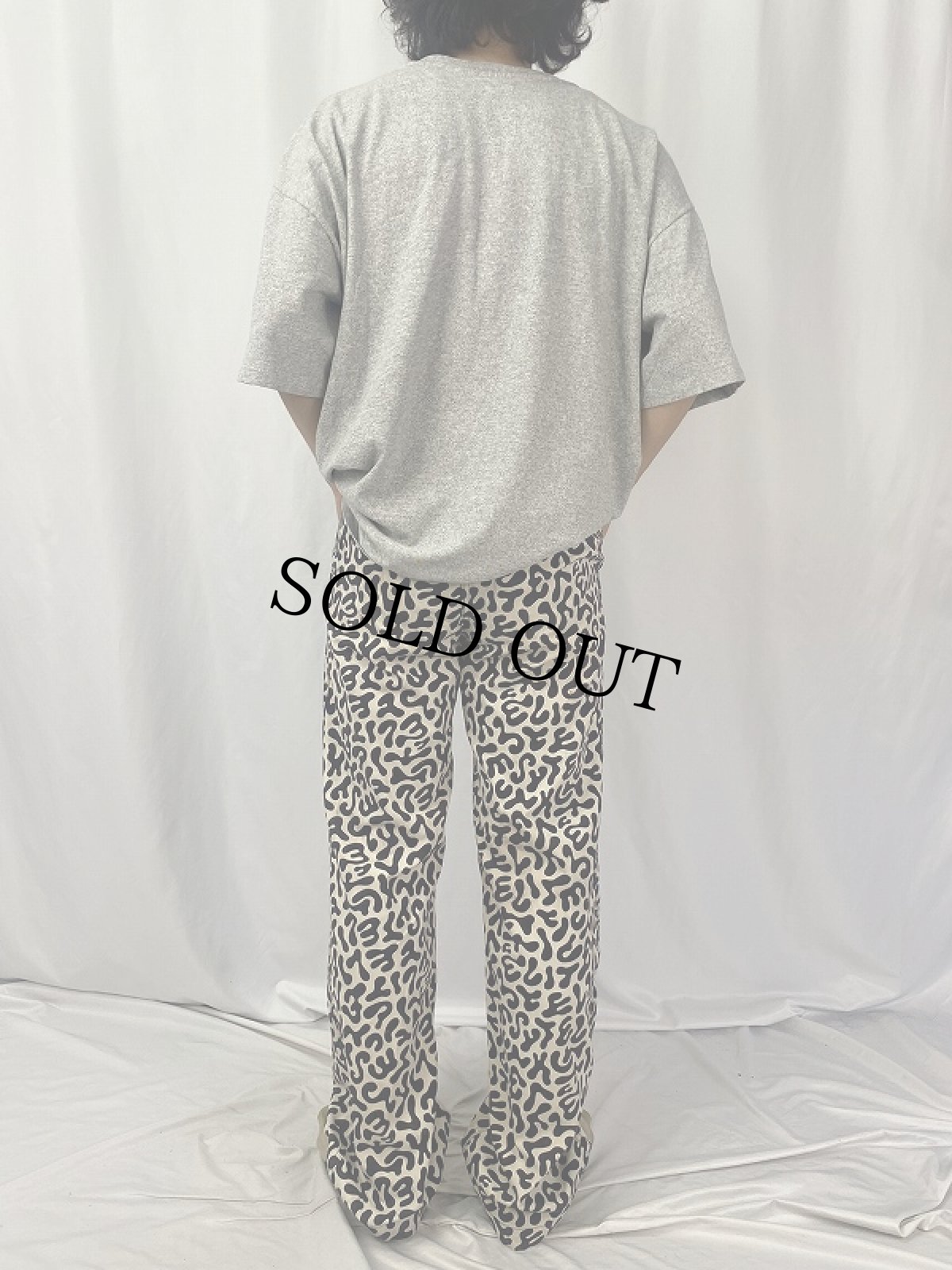 画像4: 70's 韓国 学生軍事訓練用 バクテリア迷彩 HBTパンツ W31 (4)