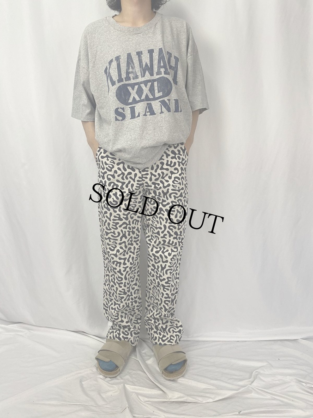 画像2: 70's 韓国 学生軍事訓練用 バクテリア迷彩 HBTパンツ W29 (2)