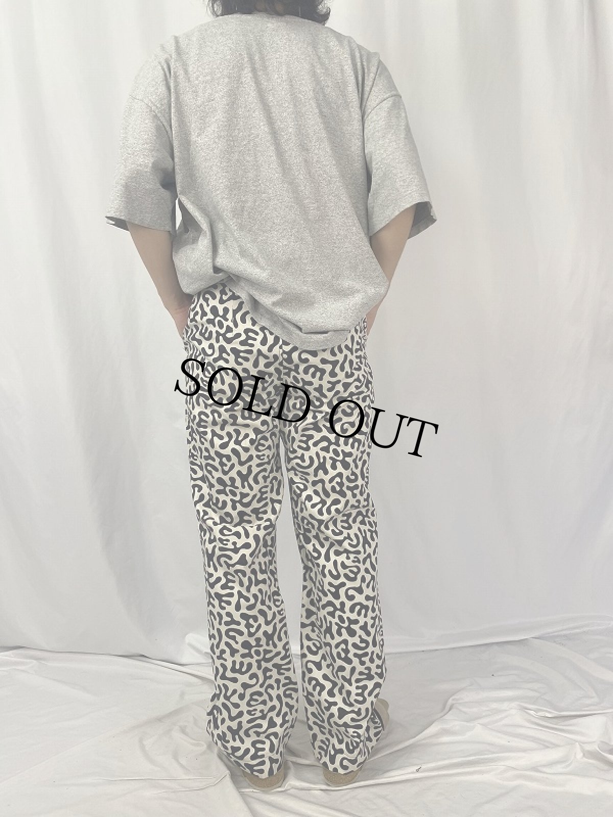 画像4: 70's 韓国 学生軍事訓練用 バクテリア迷彩 HBTパンツ W29 (4)