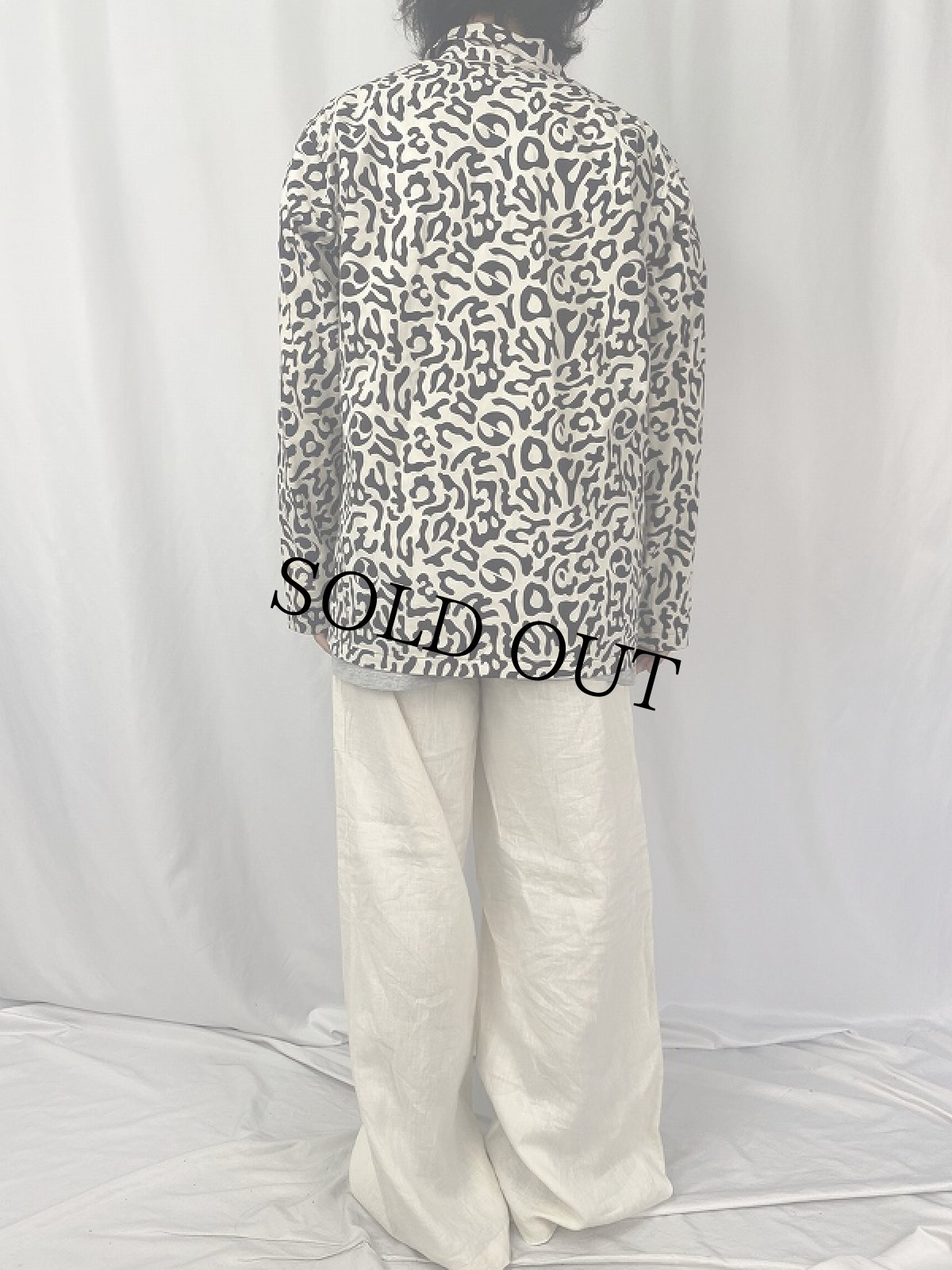 画像4: 70's 韓国 学生軍事訓練用 バクテリア迷彩 HBTシャツ (4)