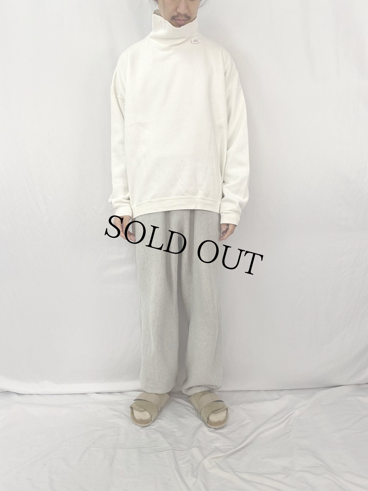 画像2:  無地 タートルネックスウェット  (2)