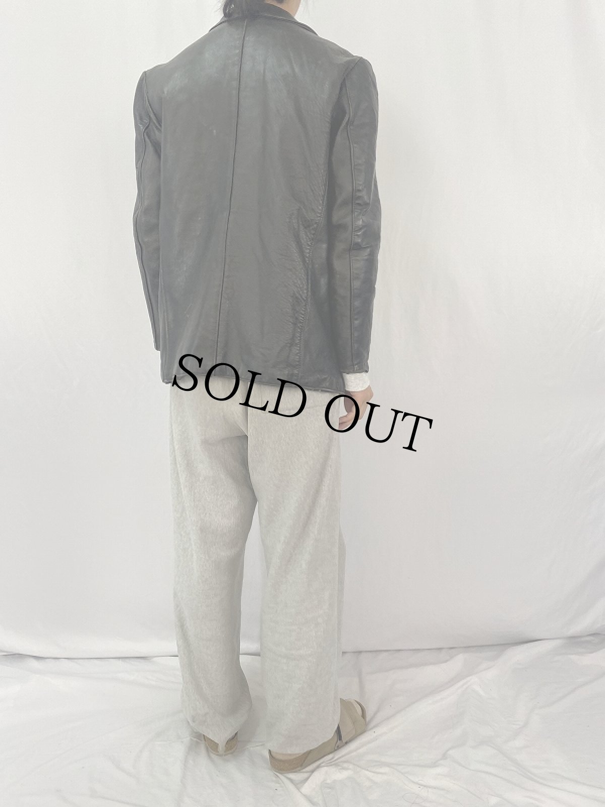 画像4: 50〜60's FRENCH ファイヤーマン レザージャケット (4)