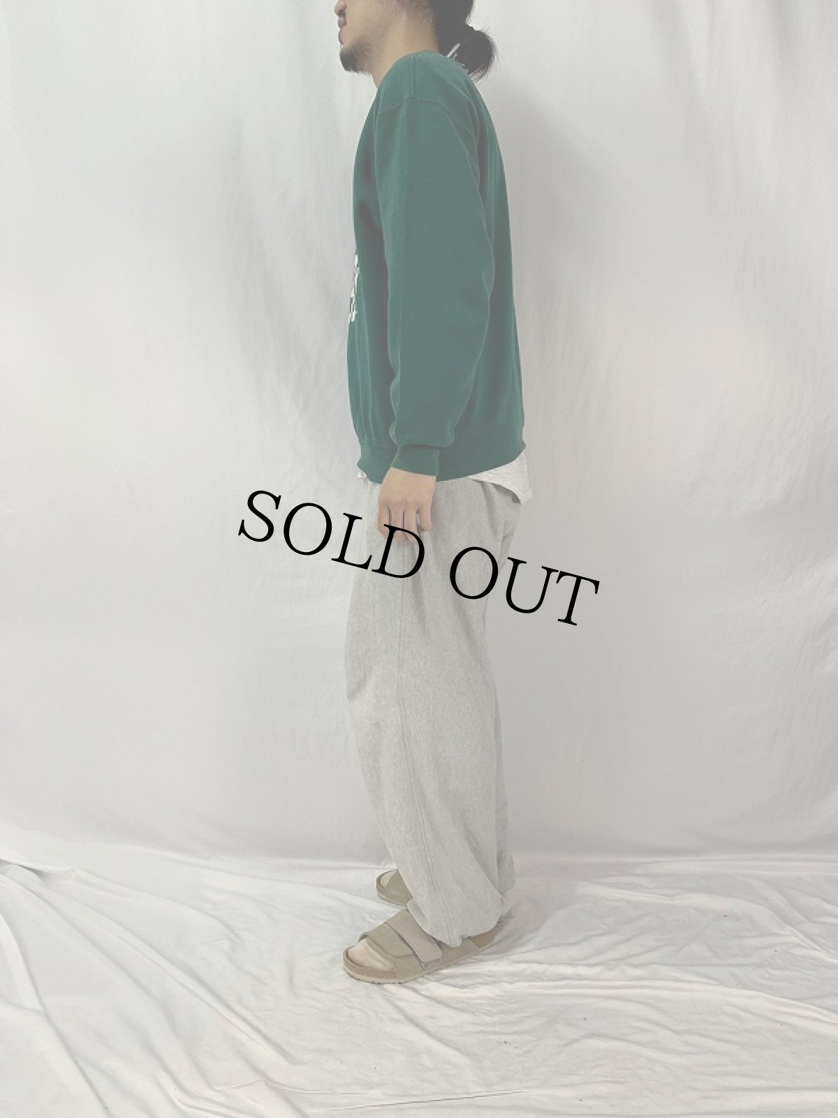 画像3: 80〜90's "BRADLEY UNIVERSITY" 前V プリントスウェット L (3)