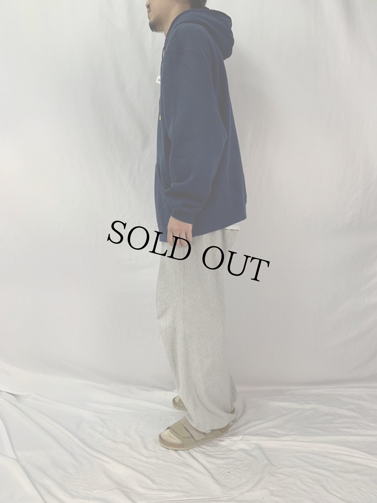 画像3: SOFEE "NAVY" スウェットジップパーカー 2XL (3)