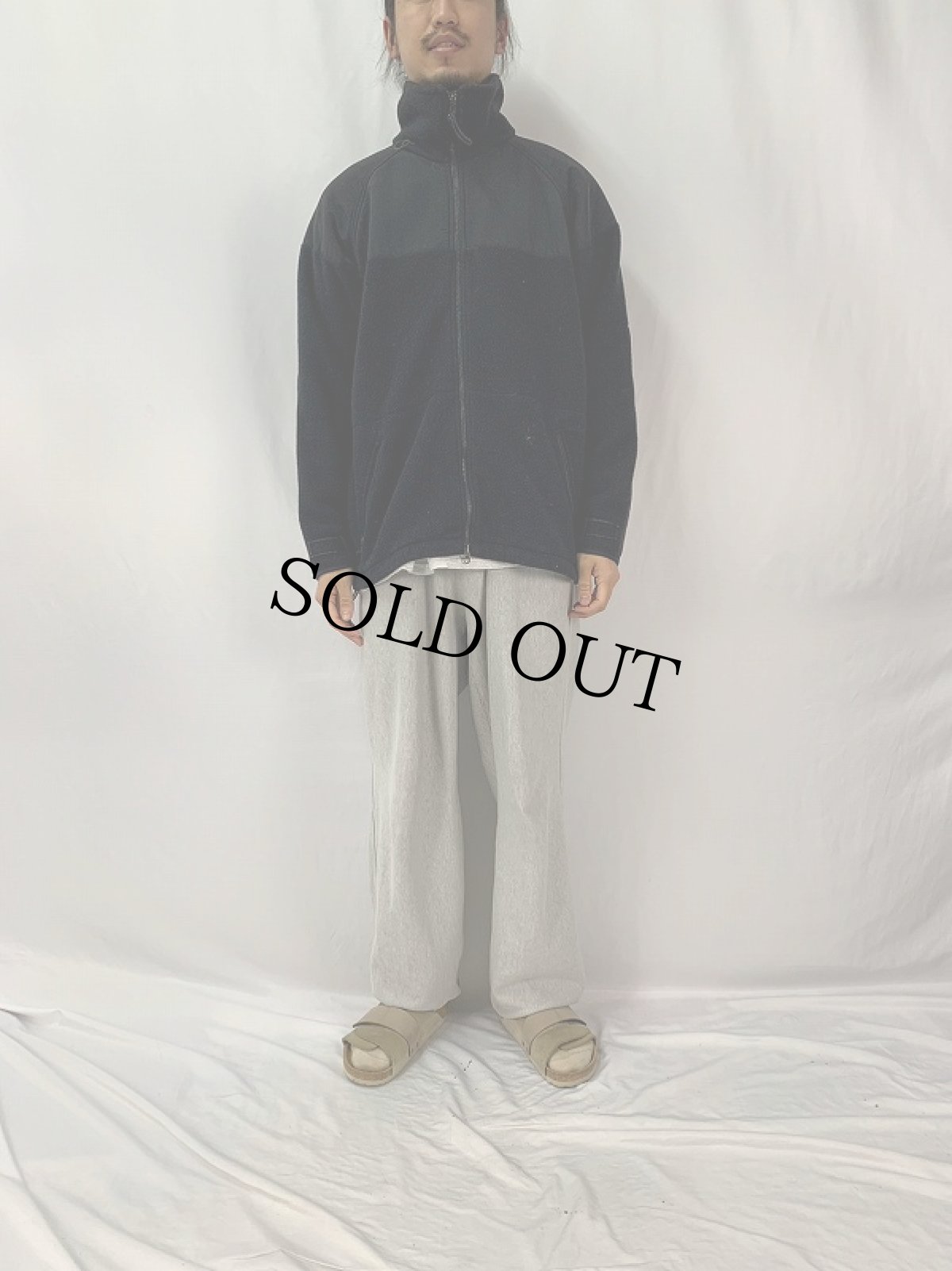 画像2: U.S.MILITARY ECWCS GEN2 "POLAETEC" フリースジャケット MEDIUM BALCK (2)