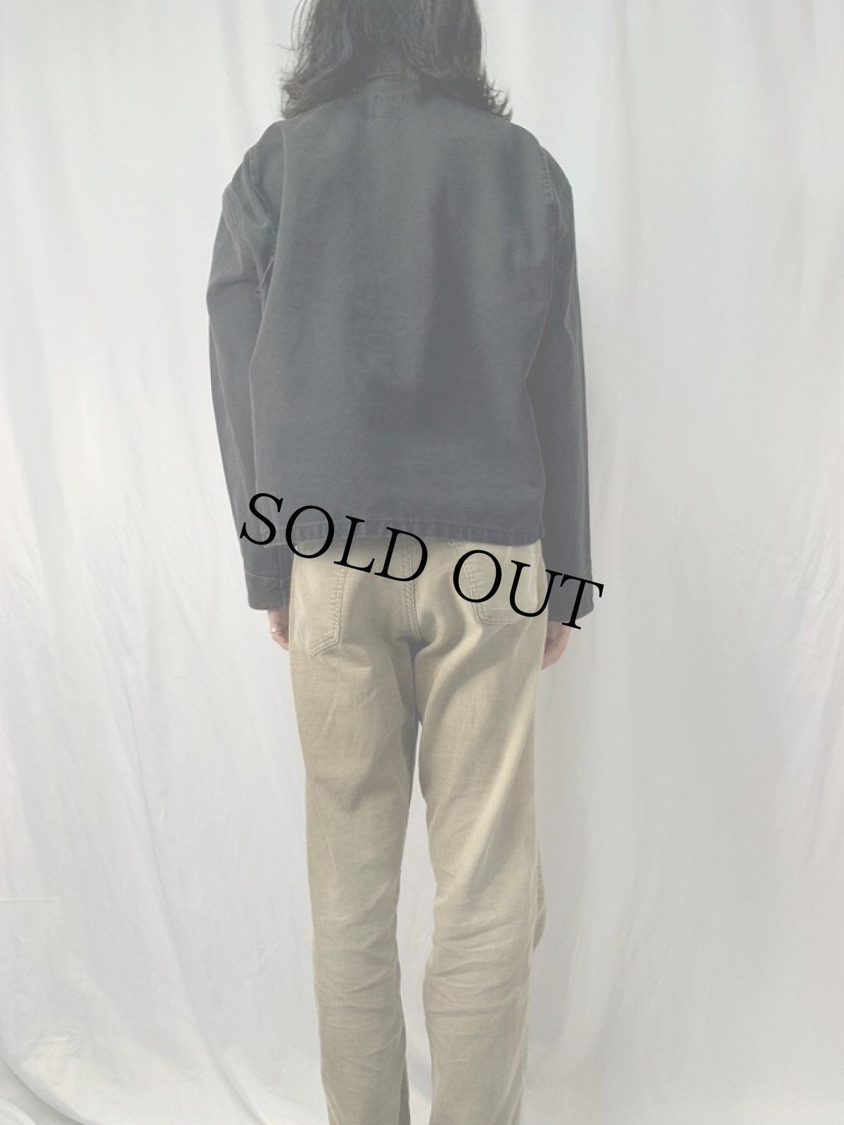 画像4: 80〜90's Carhartt USA製 コーデュロイ切り替え ダックカバーオール L (4)