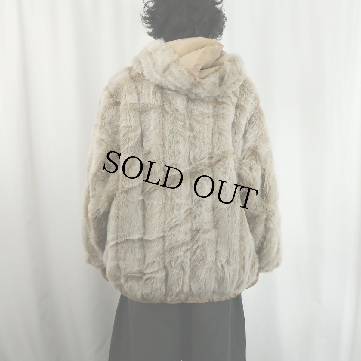 画像4: 80's MARVIN RICHARDS USA製 リバーシブル フェイクファージャケット L (4)