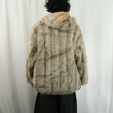 画像4: 80's MARVIN RICHARDS USA製 リバーシブル フェイクファージャケット L (4)