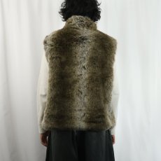 画像4: BLASSPORT リバーシブル フェイクファーベスト L (4)