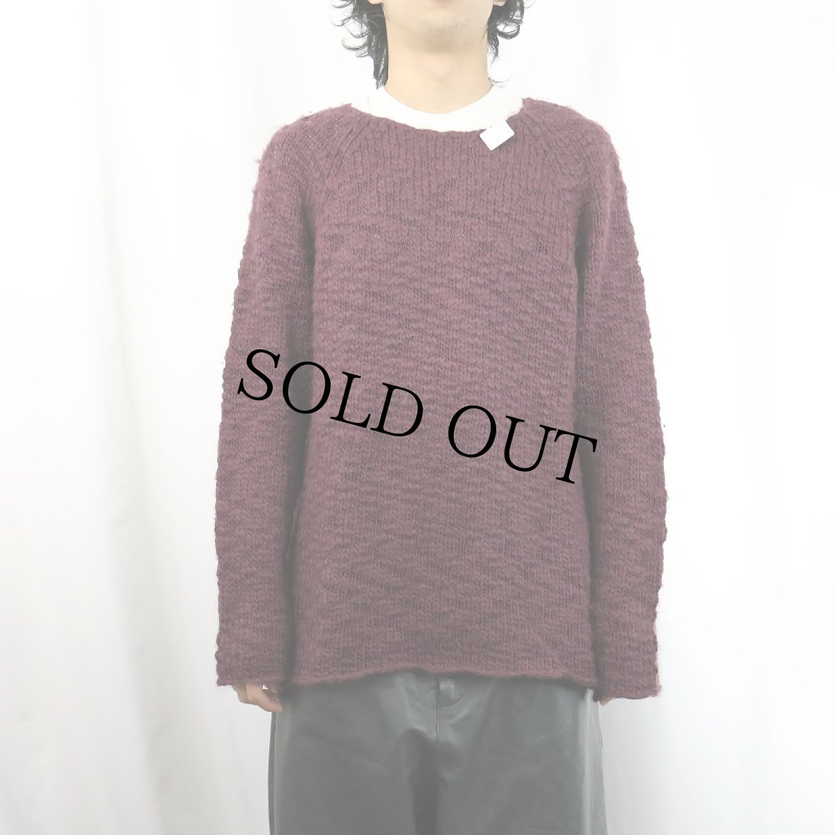 画像2: ウールニットセーター (2)