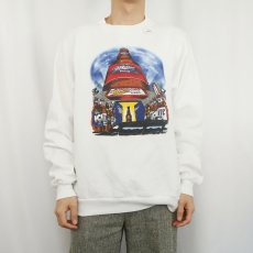 画像2: 90's Miller USA製 ビールメーカー プリントスウェット XL (2)