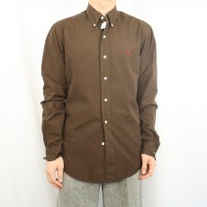 画像2: Ralph Lauren "CUSTOM FIT" コットンボタンダウンシャツ M (2)