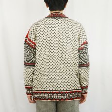画像3: 90's Dale of Norway ノルディック柄 ウールニットセーター M (3)