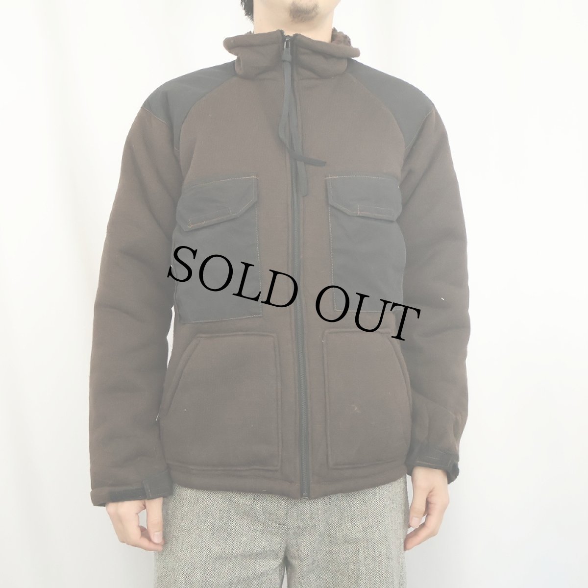 画像2: 90's U.S.ARMY ECWCSパイルライナー フリースベアジャケット MEDIUM  (2)