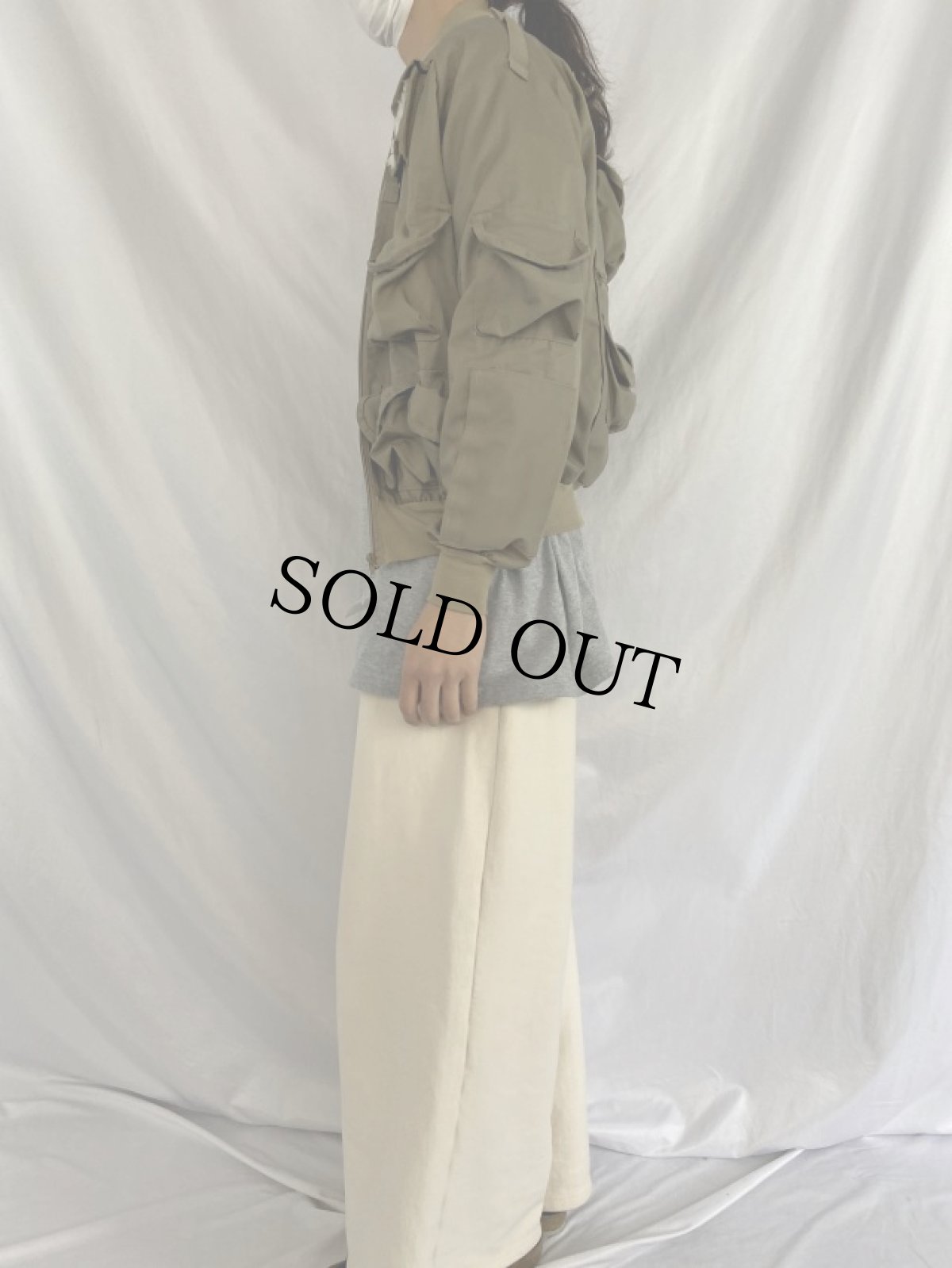 画像3: 80's〜 CANADA製 コットンポリ フィッシングジャケット M (3)