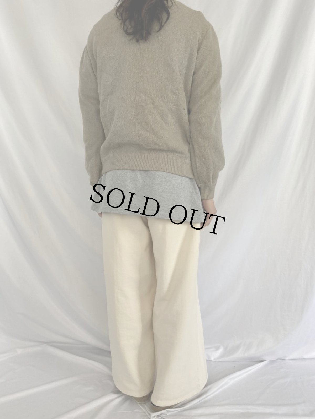 画像4: 60's アルパカウール ニットカーディガン (4)